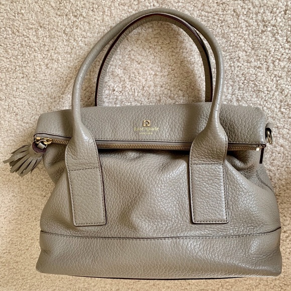 Taupe Cobblehill Kate Spade bag w/detachable strap - Picture 3 of 8